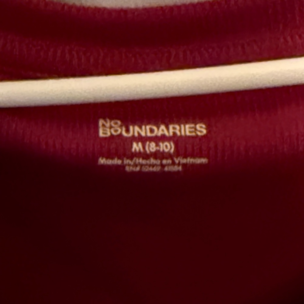 No Boundaries Women's Short Sleeve Crop Tops - White and Pink - Picture 2 of 4